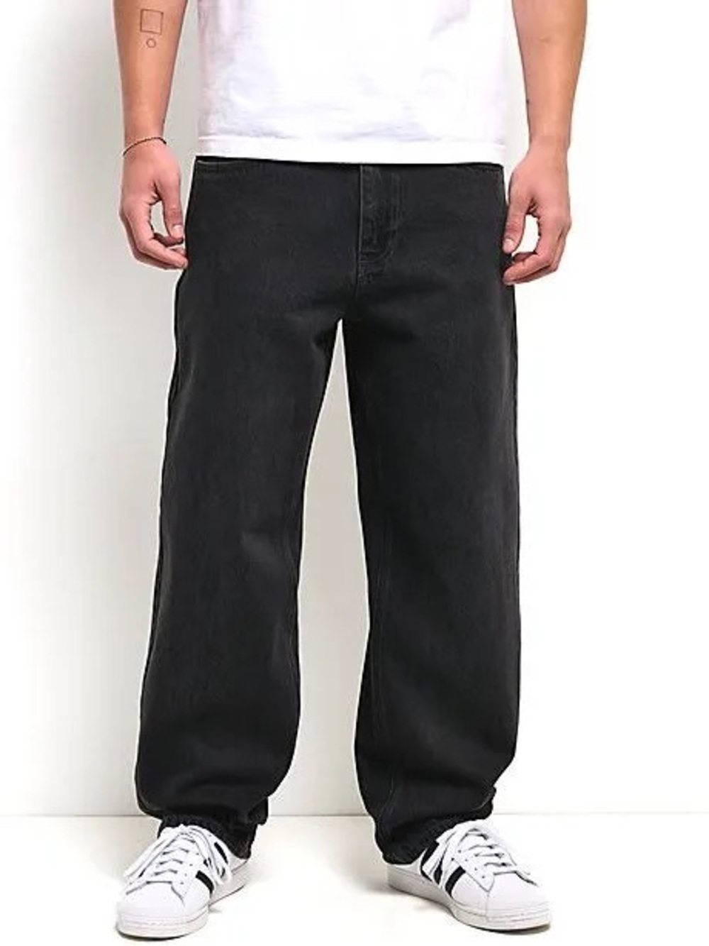 Empyre Black Relaxed Skate Jeans